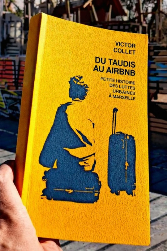 Libro "Du taudis au Airbnb" di Victor Collet, libreria Caïros.