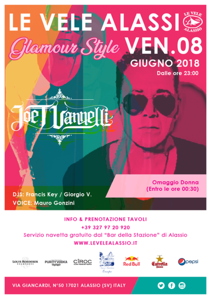 Le Vele di Alassio: questo il programma per giovedì 7, venerdì 8 e sabato 9 giugno Le Vele di Alassio: questo il programma per giovedì 7, venerdì 8 e sabato 9 giugno