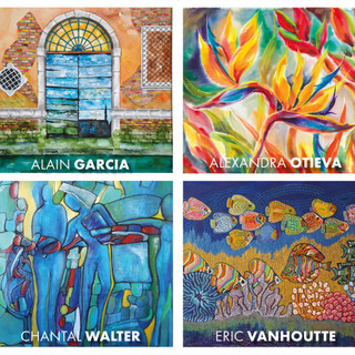 Mostra collettiva all’Espace Neptune di Saint-Jean-Cap-Ferrat: Alexandra Otieva, Chantal Walter, Eric Vanhoutte e Alain Garcia.