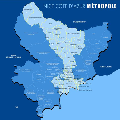 ecco la conformazione della Metropoli Nizza Costa Azzurra ecco la conformazione della Metropoli Nizza Costa Azzurra