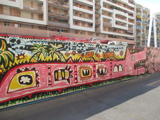Nizza: altri murales ingentiliscono  i cantieri della linea 2 del Tramway