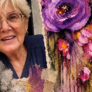 "Mes fleurs" di Ana Franceschin. Foto: ©  Exposition Ana Franceschin Roquebrune-Cap-Martin.
