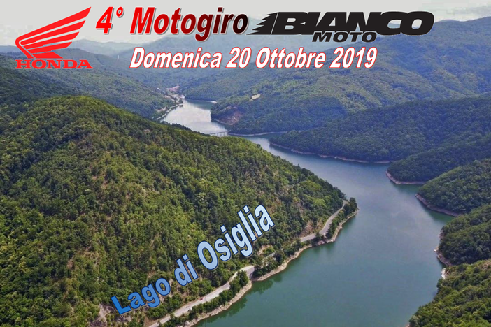 Quarto Motogiro Bianco Moto Cuneo: la manifestazione, aperta a tutti, avrà come meta il Lago di Osiglia