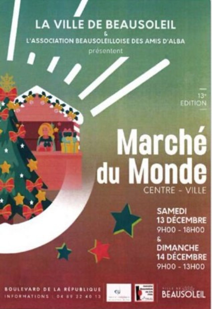 Il 13 e 14 dicembre 2025, circa una ventina di produttori e artigiani si ritroveranno davanti al Municipio di Beausoleil con specialità gastronomiche d’eccellenza