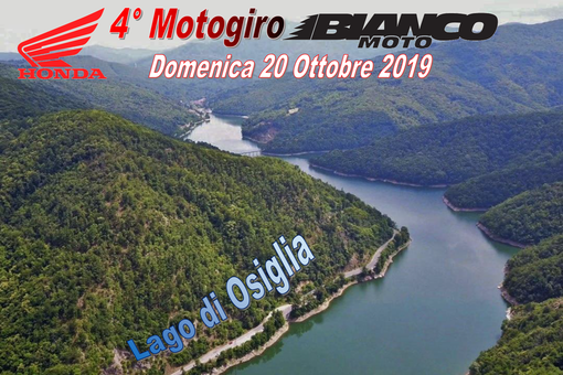 Quarto Motogiro Bianco Moto Cuneo: la manifestazione, aperta a tutti, avrà come meta il Lago di Osiglia