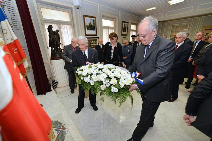 S.E. M. le Ministre d’Etat Michel Roger et Jacques Boisson, Secrétaire d’Etat,