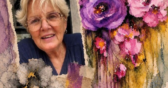 "Mes fleurs" di Ana Franceschin. Foto: © Exposition Ana Franceschin Roquebrune-Cap-Martin. "Mes fleurs" di Ana Franceschin. Foto: © Exposition Ana Franceschin Roquebrune-Cap-Martin.