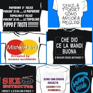 Abbigliamento personalizzato: disegni, vignette e frasi divertenti da indossare