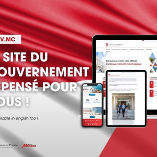 La nuova interfaccia del sito governativo gouv.mc