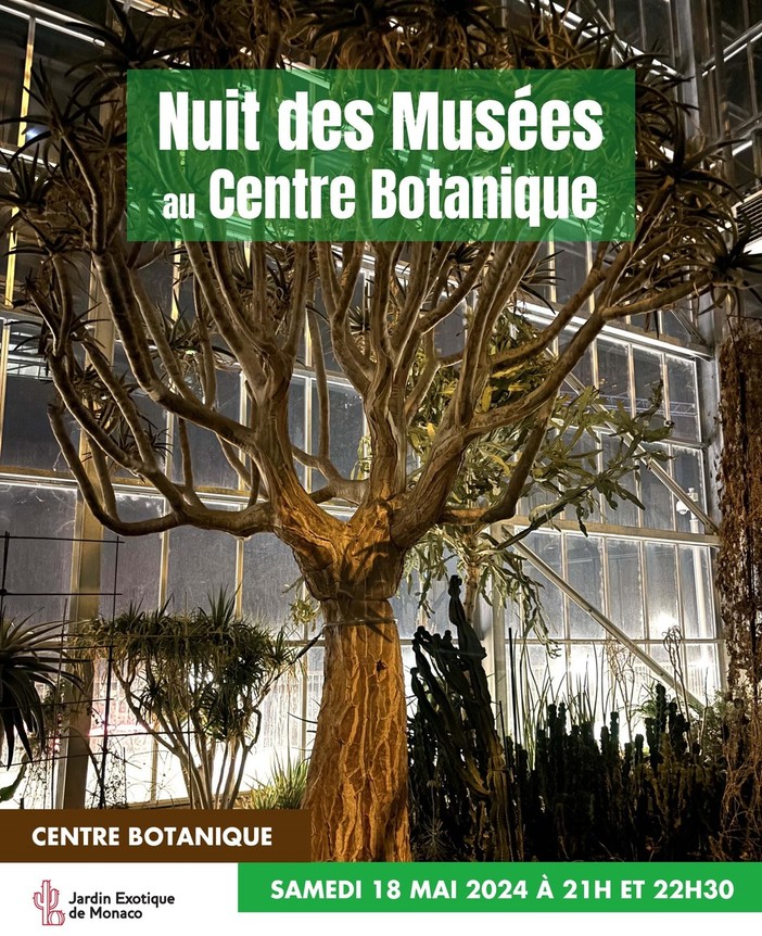 Per la "Notte Europea dei Musei" due visite guidate al Centro Botanico di Monaco Per la "Notte Europea dei Musei" due visite guidate al Centro Botanico di Monaco