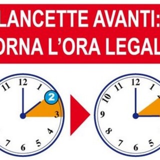 Torna l'ora legale: domenica gli orologi vanno avanti di un'ora