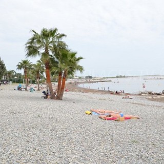 plage des Flots Bleus a Saint Laurent du Var