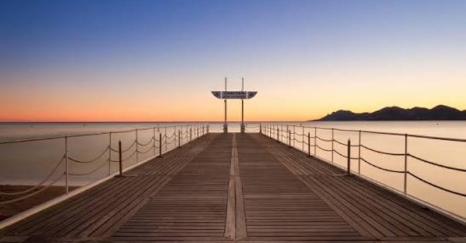 Immagine di archivio del ponton du Carlton, Cannes