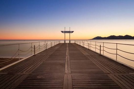 Immagine di archivio del ponton du Carlton, Cannes