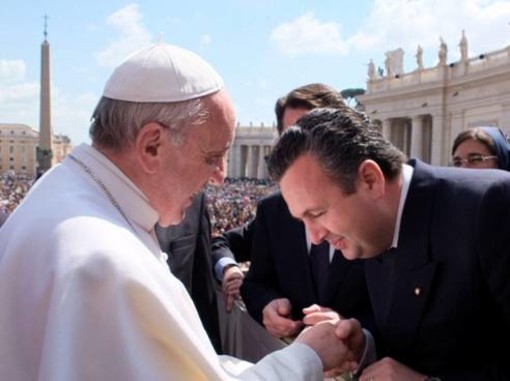 Paolo Celi ricevuto da Papa Francesco