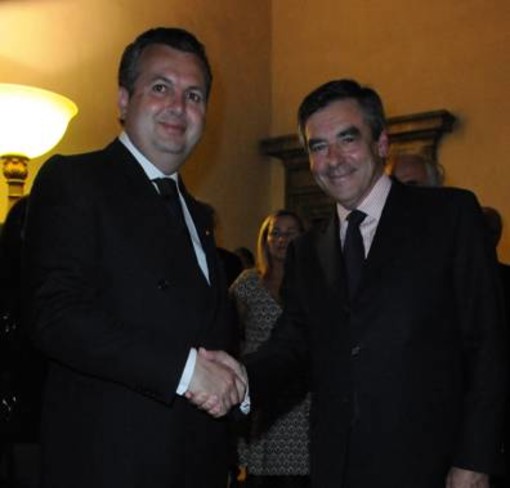Associazione "Amitié France Italie": Paolo Celi a Roma con François Fillon.