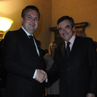 Associazione "Amitié France Italie": Paolo Celi a Roma con François Fillon.