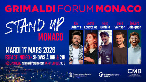 “Stand Up Monaco” al Grimaldi Forum
