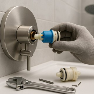Sostituire la cartuccia del miscelatore per recuperare comfort e controllo della doccia
