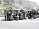 Ventimiglia: velocità troppo elevata in curva, camion si ribalta. Immagini spettacolari Ventimiglia: velocità troppo elevata in curva, camion si ribalta. Immagini spettacolari