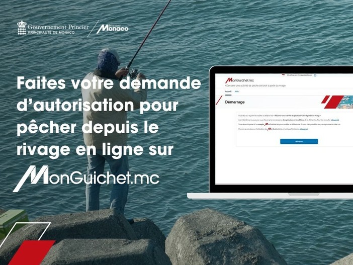 Monaco, la dichiarazione per la pesca ricreativa dalla riva diventa digitale su MonGuichet.mc Monaco, la dichiarazione per la pesca ricreativa dalla riva diventa digitale su MonGuichet.mc