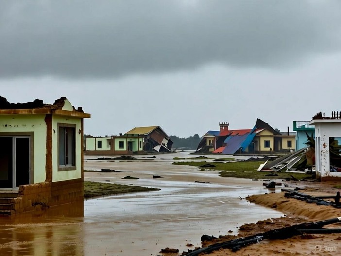 Capo Verde devastato dalla tempesta Erin, tra le peggiori calamità degli ultimi decenni. Capo Verde devastato dalla tempesta Erin, tra le peggiori calamità degli ultimi decenni.