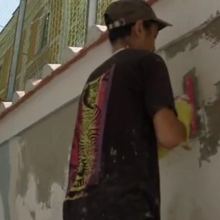"Così bello che...lo vede anche un cieco", a Roma svelato un murale speciale