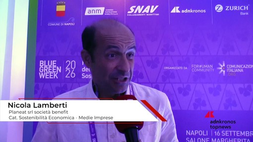 Blue Green Economy Award 2026: Lamberti (Planeat srl società benefit), 'abbiamo messo al centro l'attenzione all'ambiente, alla natura e quindi alle future generazioni' Blue Green Economy Award 2026: Lamberti (Planeat srl società benefit), 'abbiamo messo al centro l'attenzione all'ambiente, alla natura e quindi alle future generazioni'