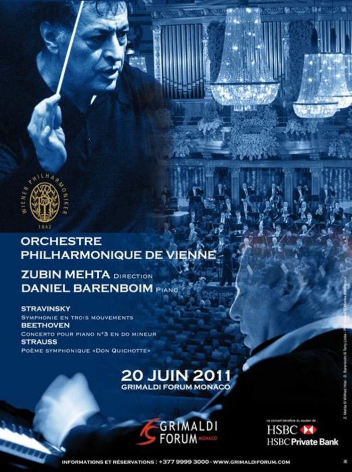 Mehta, Barenboim e la Filarmonica di Vienna. Concerto eccezionale al Grimaldi Forum Monaco Mehta, Barenboim e la Filarmonica di Vienna. Concerto eccezionale al Grimaldi Forum Monaco