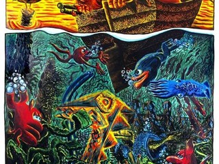 Hervé di Rosa, Dirosouleau, 1985 Acrylique sur toile 245 x 202 cm © Adagp Paris 2026