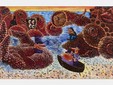 Hervé di Rosa, Idoles échouées, 2024 Acrylique sur toile 108.5 x 208 cm © Adagp Paris 2026