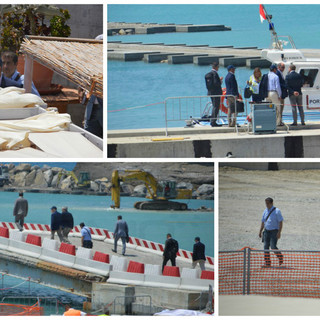 Ventimiglia: Alberto di Monaco in visita al Porto degli Scoglietti, ad accoglierlo il Sindaco Ioculano, il Presidente De Leo e l'Assessore Sciandra (Foto)