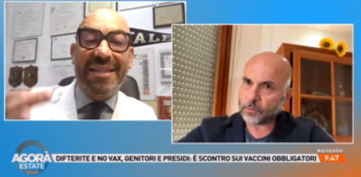 Bassetti contro Dragoni, scontro in diretta ad 'Agorà Estate' su difterite: "Ignorante" Bassetti contro Dragoni, scontro in diretta ad 'Agorà Estate' su difterite: "Ignorante"