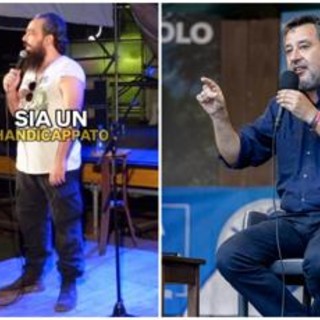 Il comico e la gag su Salvini che fa discutere: "Penso sia handicappato" Il comico e la gag su Salvini che fa discutere: "Penso sia handicappato"