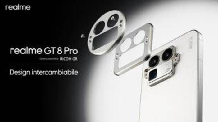 realme GT 8 Pro il primo smartphone con modulo fotocamera intercambiabile