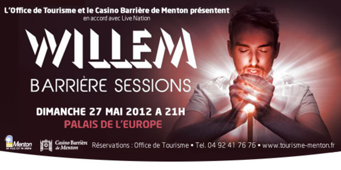 Christophe Willem in concerto a Mentone per i 100 anni del Casino Barrière Christophe Willem in concerto a Mentone per i 100 anni del Casino Barrière