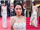 Cannes, Elodie sul tappeto rosso con un look da diva d'altri tempi