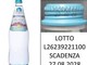 Acqua minerale ritirata dal mercato: il lotto interessato, come comportarsi Acqua minerale ritirata dal mercato: il lotto interessato, come comportarsi