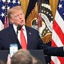 Trump, l'omaggio a Cristoforo Colombo e le battute: "Il mio amico Pavarotti..." Trump, l'omaggio a Cristoforo Colombo e le battute: "Il mio amico Pavarotti..."