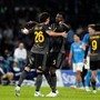 Contatto Beukema-Balerdi sul gol del 3-3, proteste in Napoli-Roma Contatto Beukema-Balerdi sul gol del 3-3, proteste in Napoli-Roma