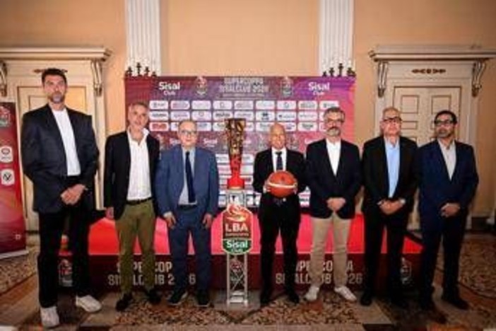 Presentata Supercoppa Lba Sisalclub 2026, Gherardini 'Tortona apripista nuovo corso impiantistica sportiva' Presentata Supercoppa Lba Sisalclub 2026, Gherardini 'Tortona apripista nuovo corso impiantistica sportiva'