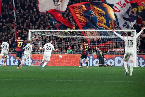 Genoa-Napoli 2-3, al 95° decide il rigore di Hojlund