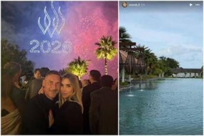 Totti e Noemi Bocchi, capodanno a Dubai. Poi mare (e padel) in Malesia