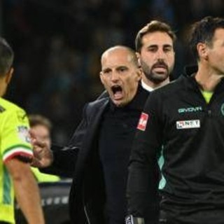 Stangata per Allegri, due giornate di squalifica e multa. Il Napoli fa ricorso Stangata per Allegri, due giornate di squalifica e multa. Il Napoli fa ricorso